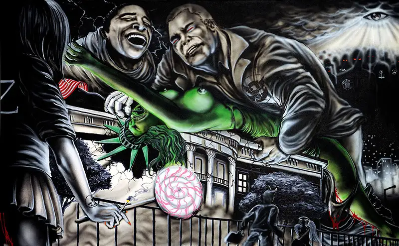 The Ravaging of Freedom by Power Dude of Dudes Tattoos