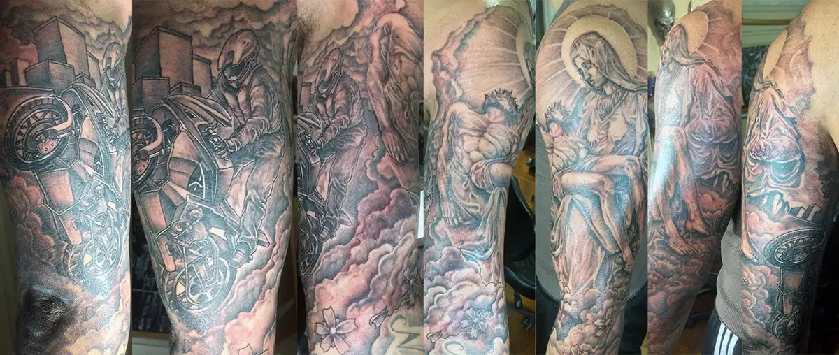 poseidon forearm tattoo