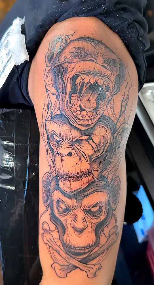 cyber sigil cybersigilism tattoo chest