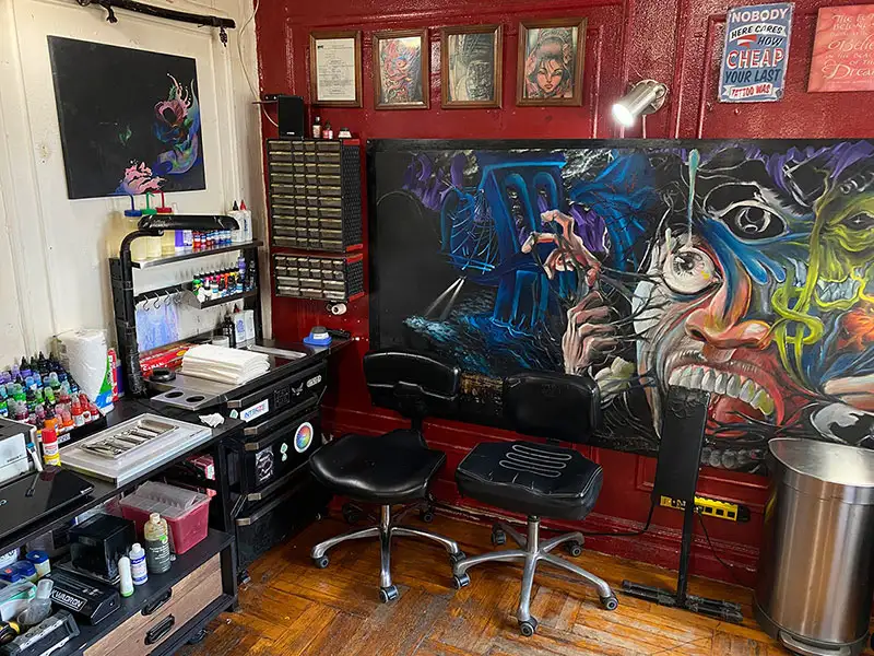 Dudes Tattoos - Shop View 1 - Custom Tattoos - Bronx NY 10467